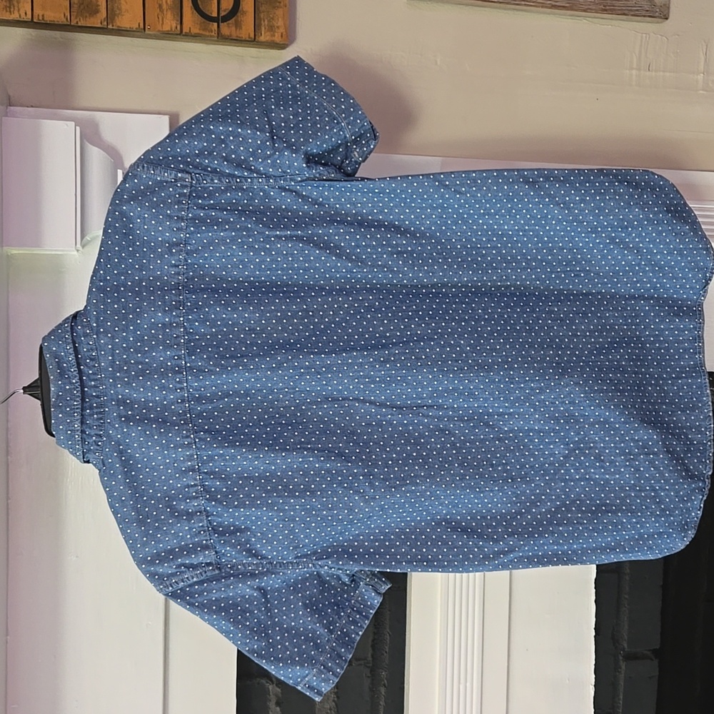 American Eagle Outfitters  Blue Short Sleeve Shirt - Picture 9 of 9